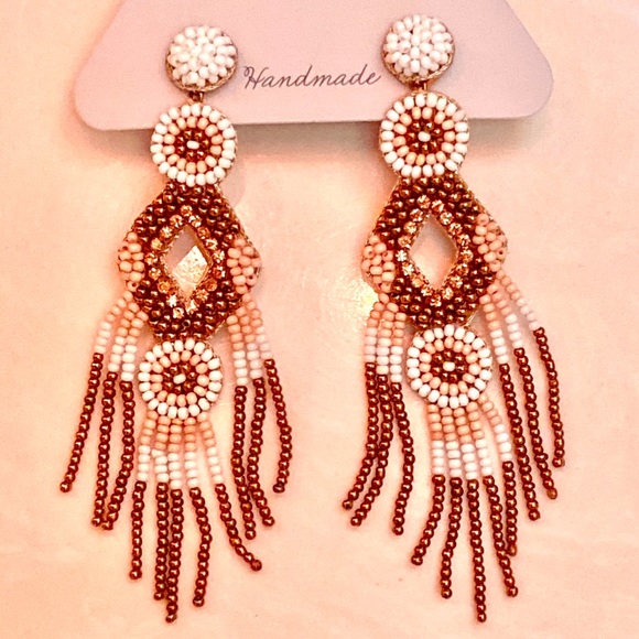 NWT Gorgeous Deepa Gurnani Beaded Chandeliers - Picture 5 of 8